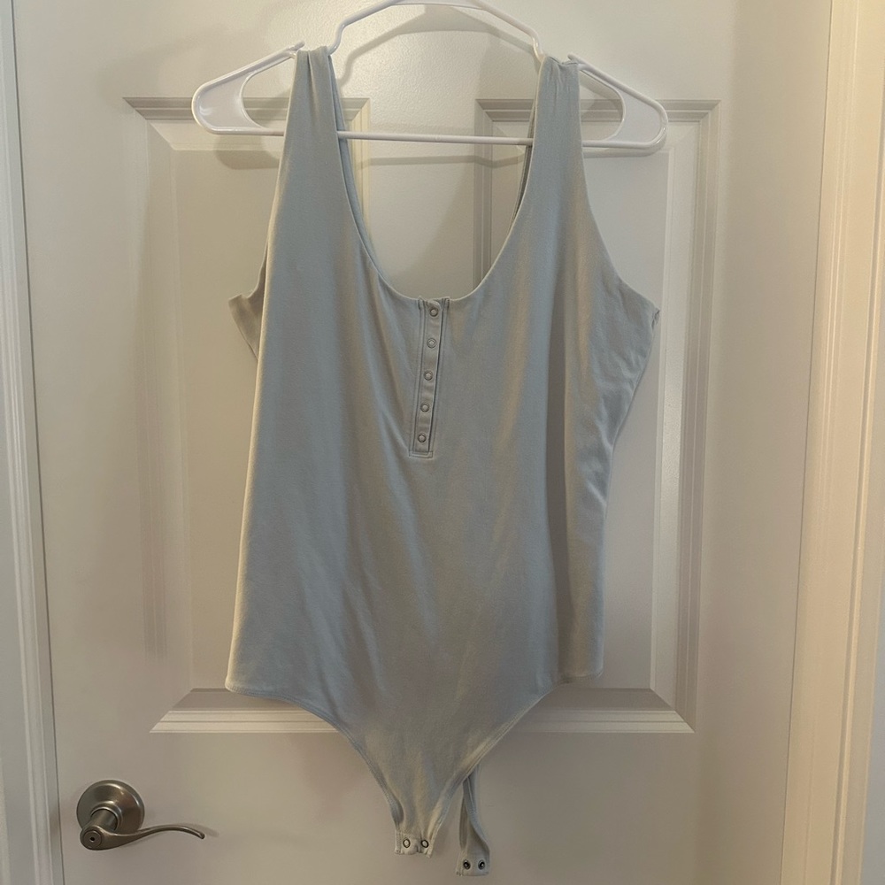 light blue Abercrombie and Fitch body suit